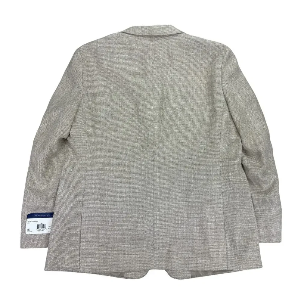 Tommy Hilfiger Mens TH Flex Gene Modern Fit Sport Coat Tan 42S